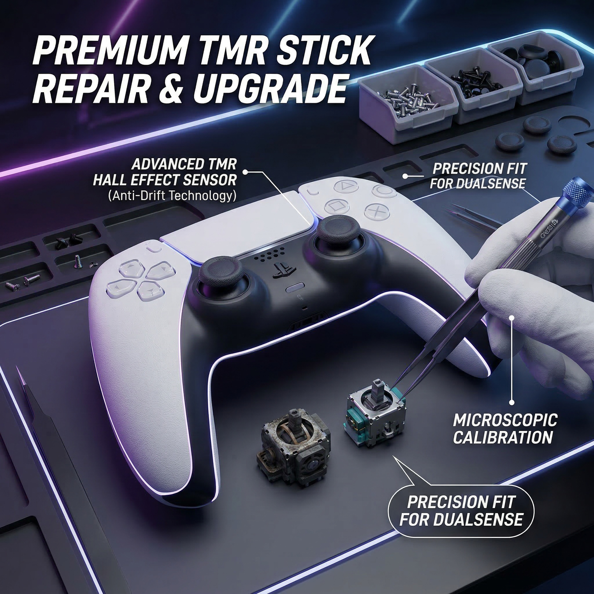 PS5 Stick-Drift Reparatur